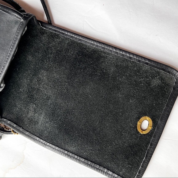 Vintage Coach Black Bag Leather Messenger Crossbody NYC - Picture 11 of 14